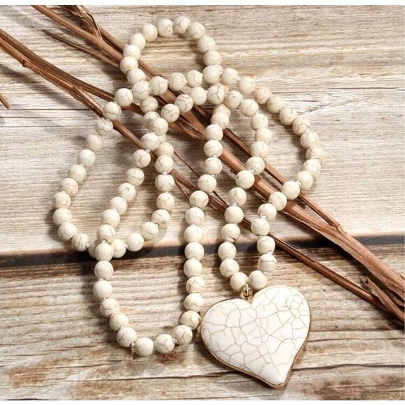 Turquoise Heart Necklace - Picture 4 of 7